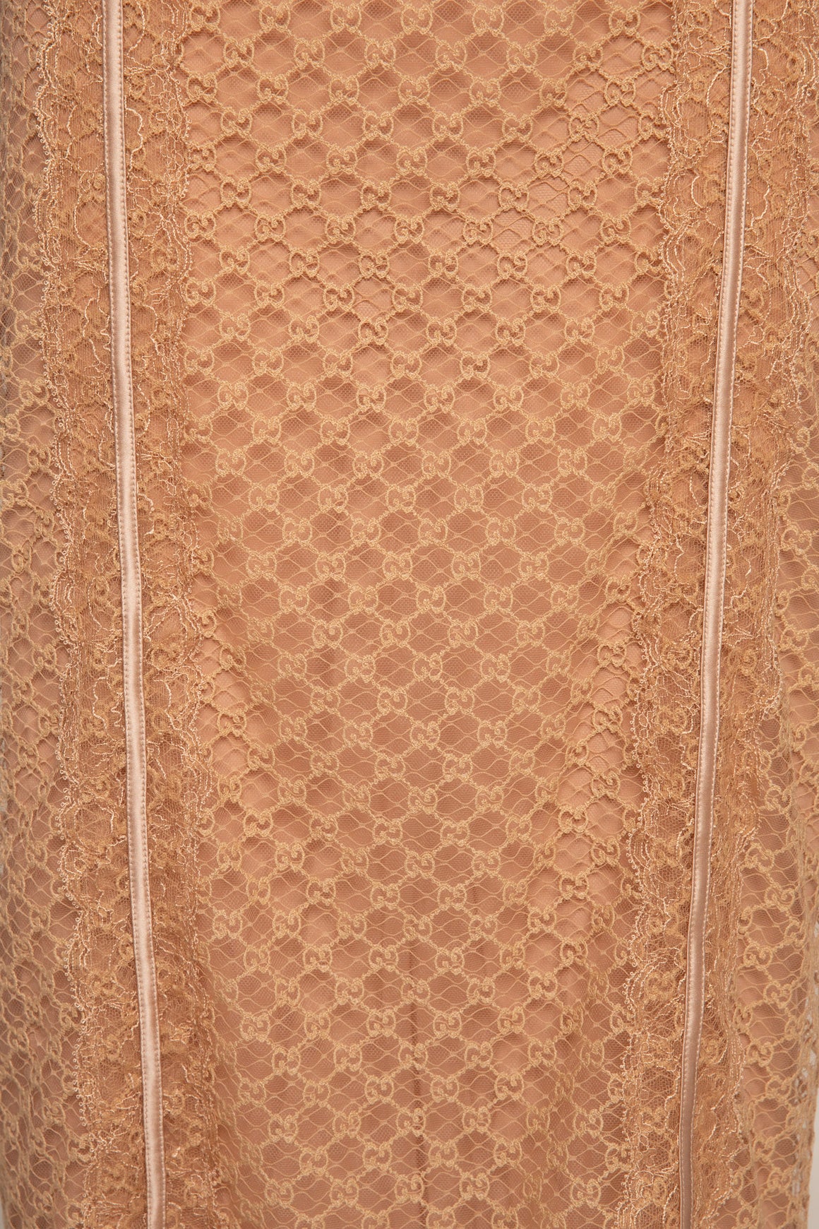 GUCCI Nude GG Mesh Bodycon Slip Skirt (Sz. S)