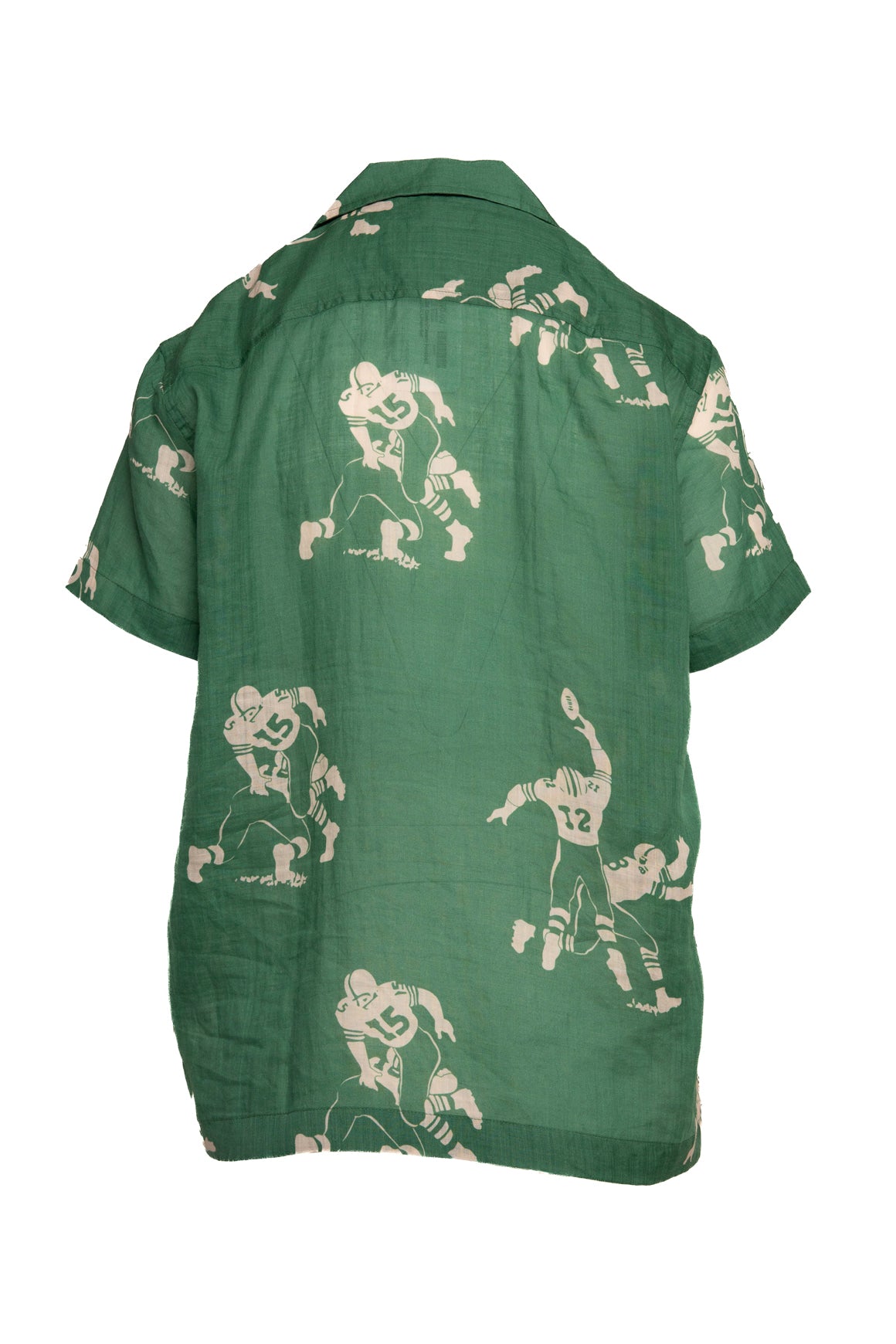 BODE Green Football Graphic Linen Set (Sz. XS)