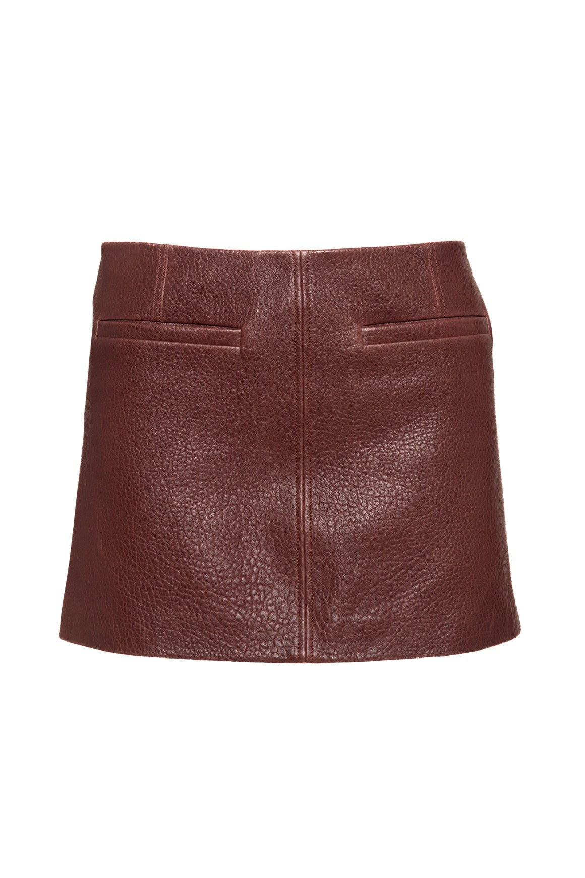 ALC Maroon Leather Mini Skirt (Sz. 2)