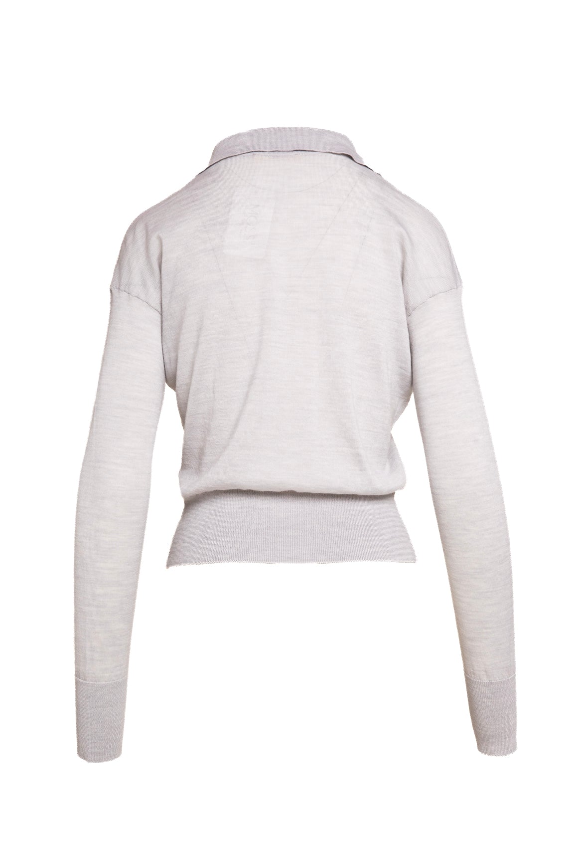 BARENA Light Grey Polo Knit Sweater (Sz. S)