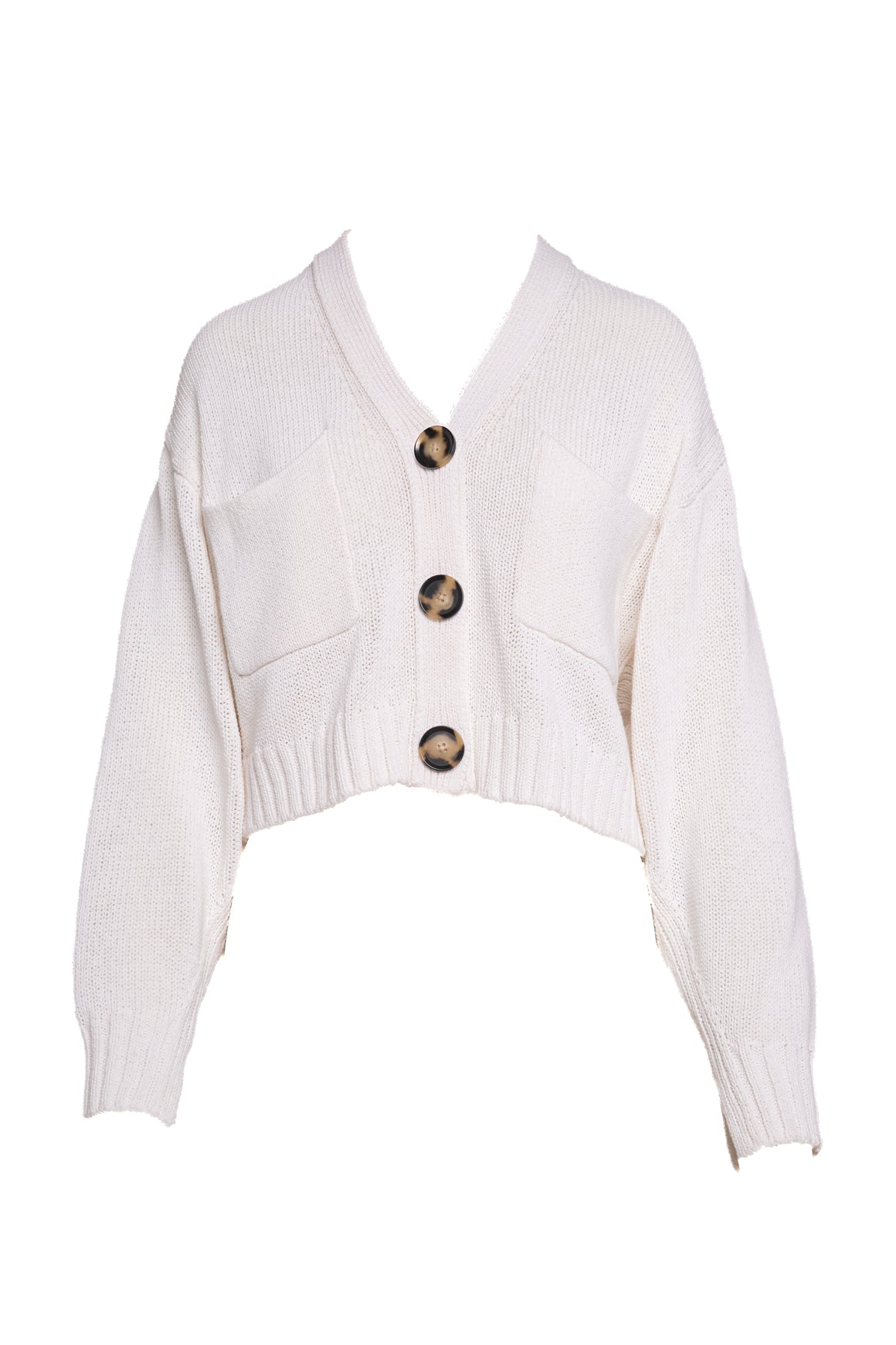PROENZA SCHOULER Cream Knit Crop Cardigan Sweater (Sz. S)