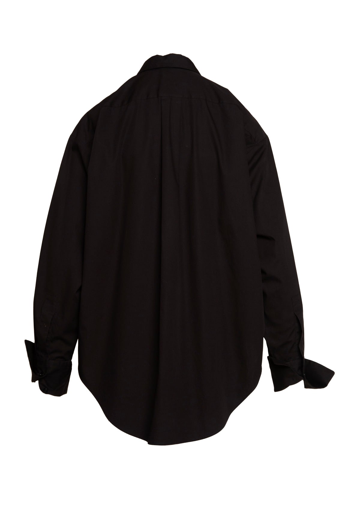 MANTU Black Circle Cut Out Button Up (Sz. XS)