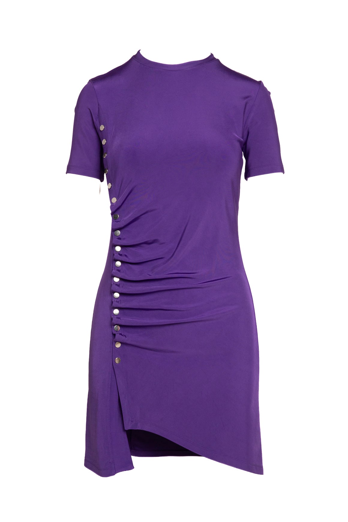 PACO RABBANE Purple Side Button Mini Dress (Sz. 40/4)
