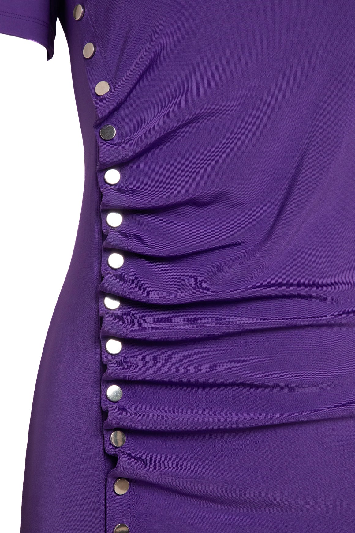 PACO RABBANE Purple Side Button Mini Dress (Sz. 40/4)