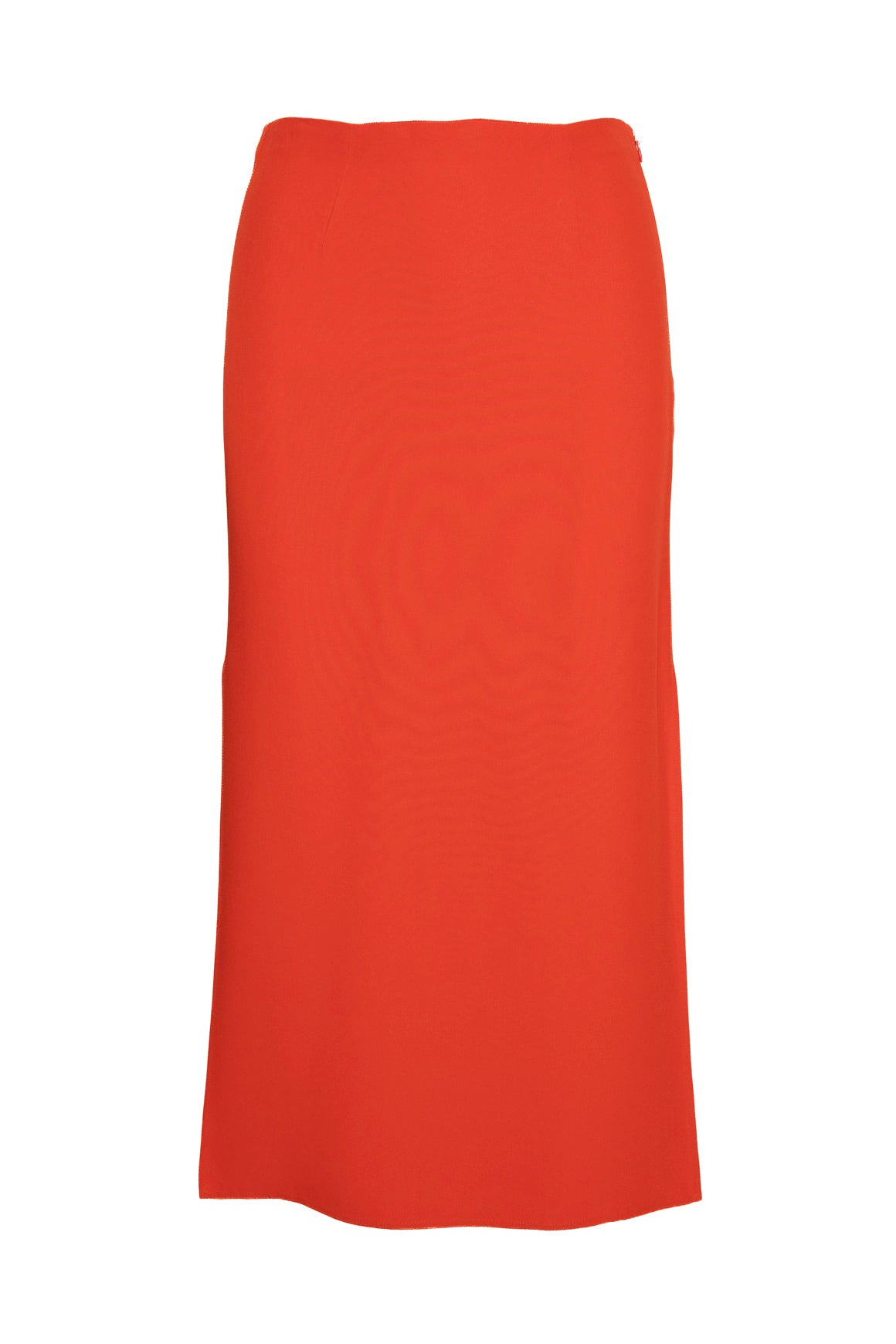 GAUCHERE Orange High Neck Top & Midi Skirt Set