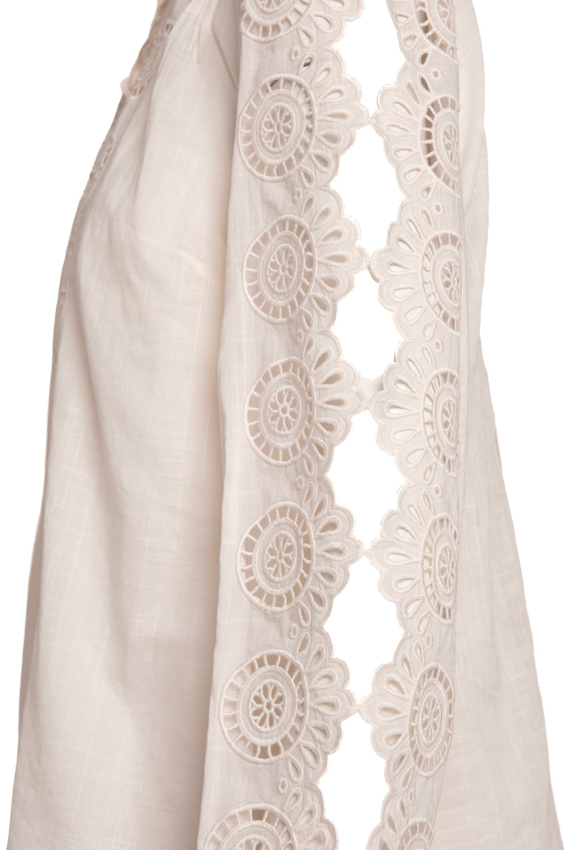 ZIMMERMANN Cream Eyelet Linen Blouse (Sz. 2/M)