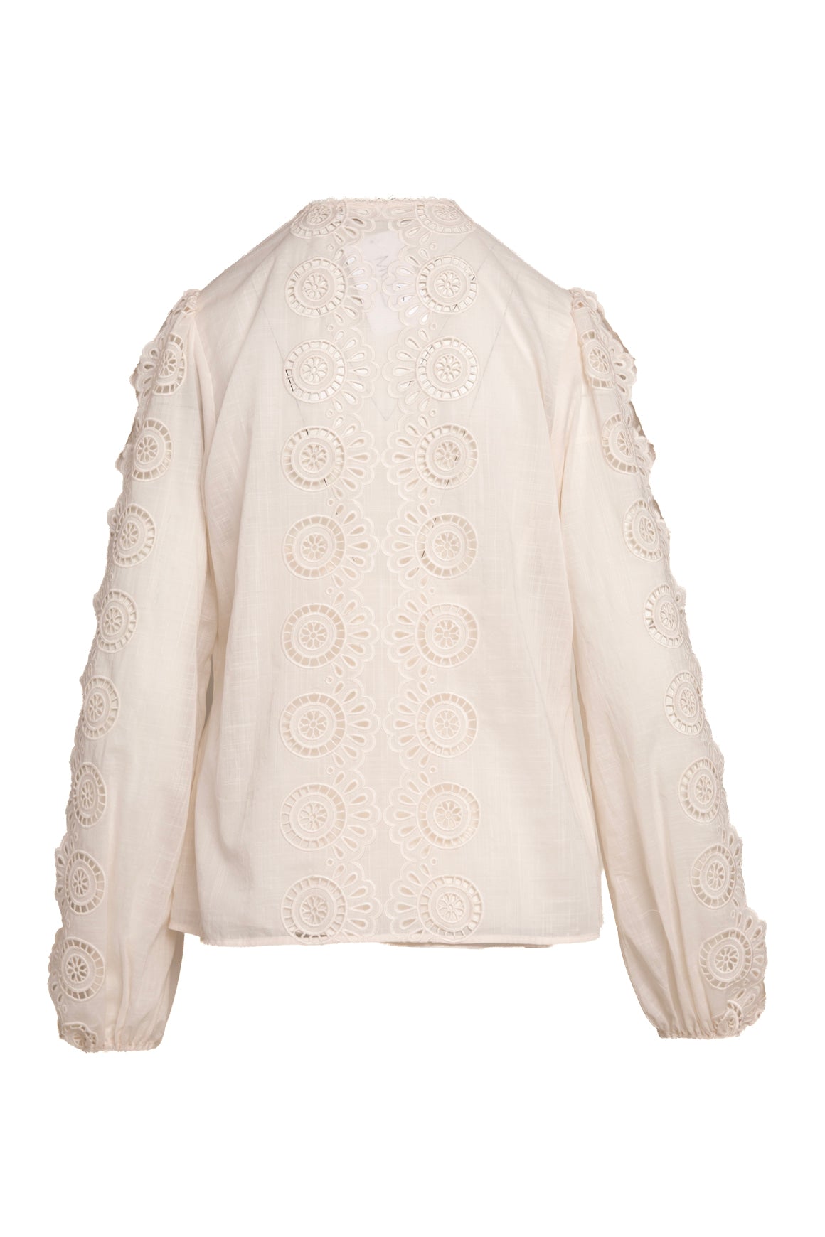 ZIMMERMANN Cream Eyelet Linen Blouse (Sz. 2/M)