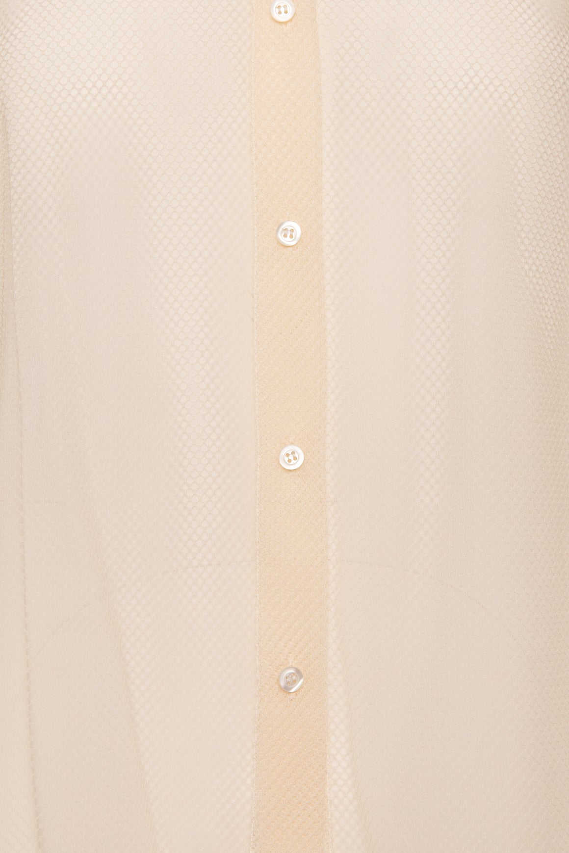 CHRISTIAN DIOR Cream Mesh Knit Blouse (Sz. 8)
