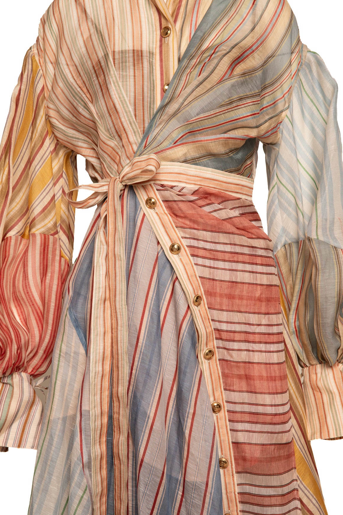 ZIMMERMAN Multi Striped Maxi Dress (Sz. 1)