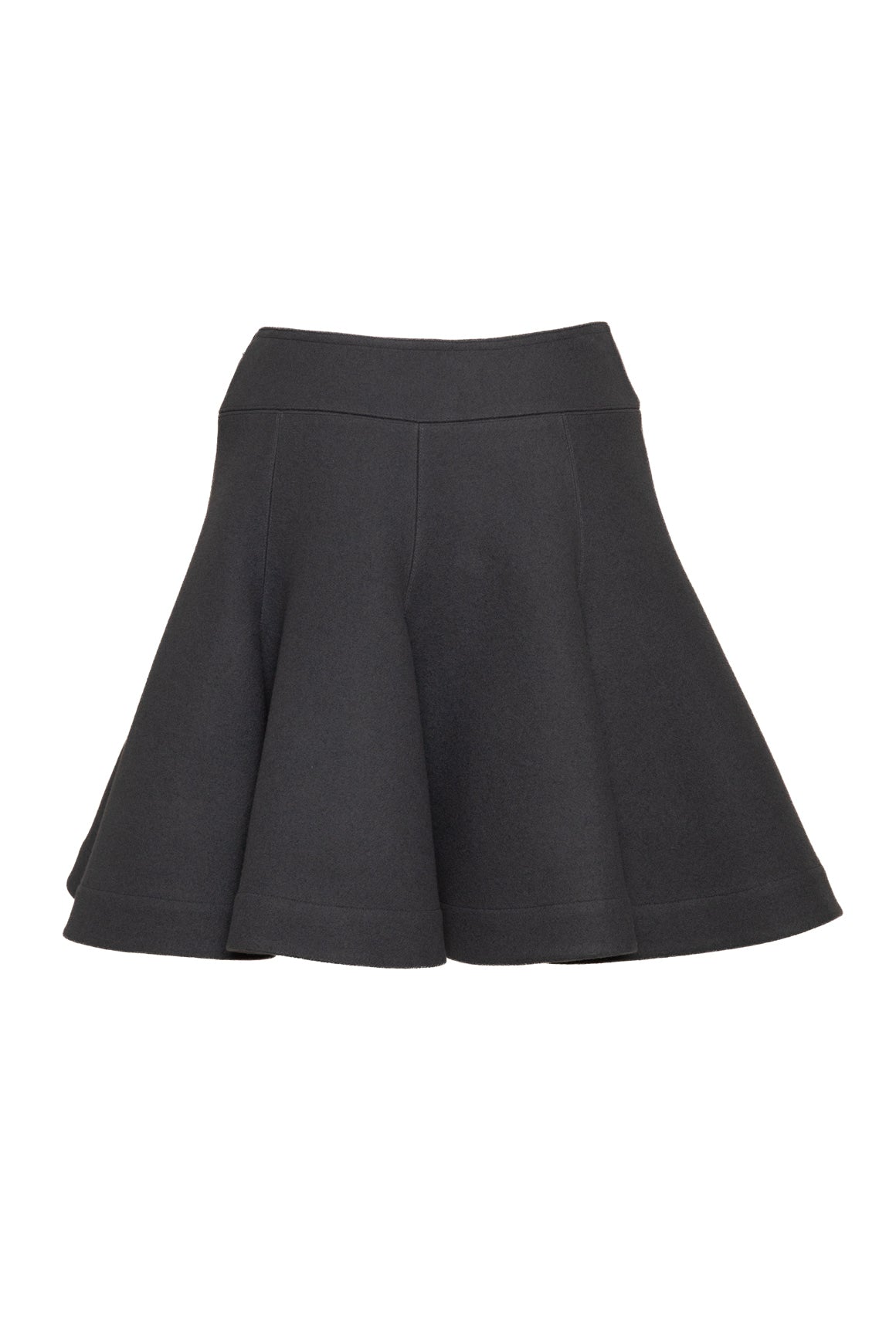 ALAIA Grey Wool Mini Skirt (Sz. 42/6)