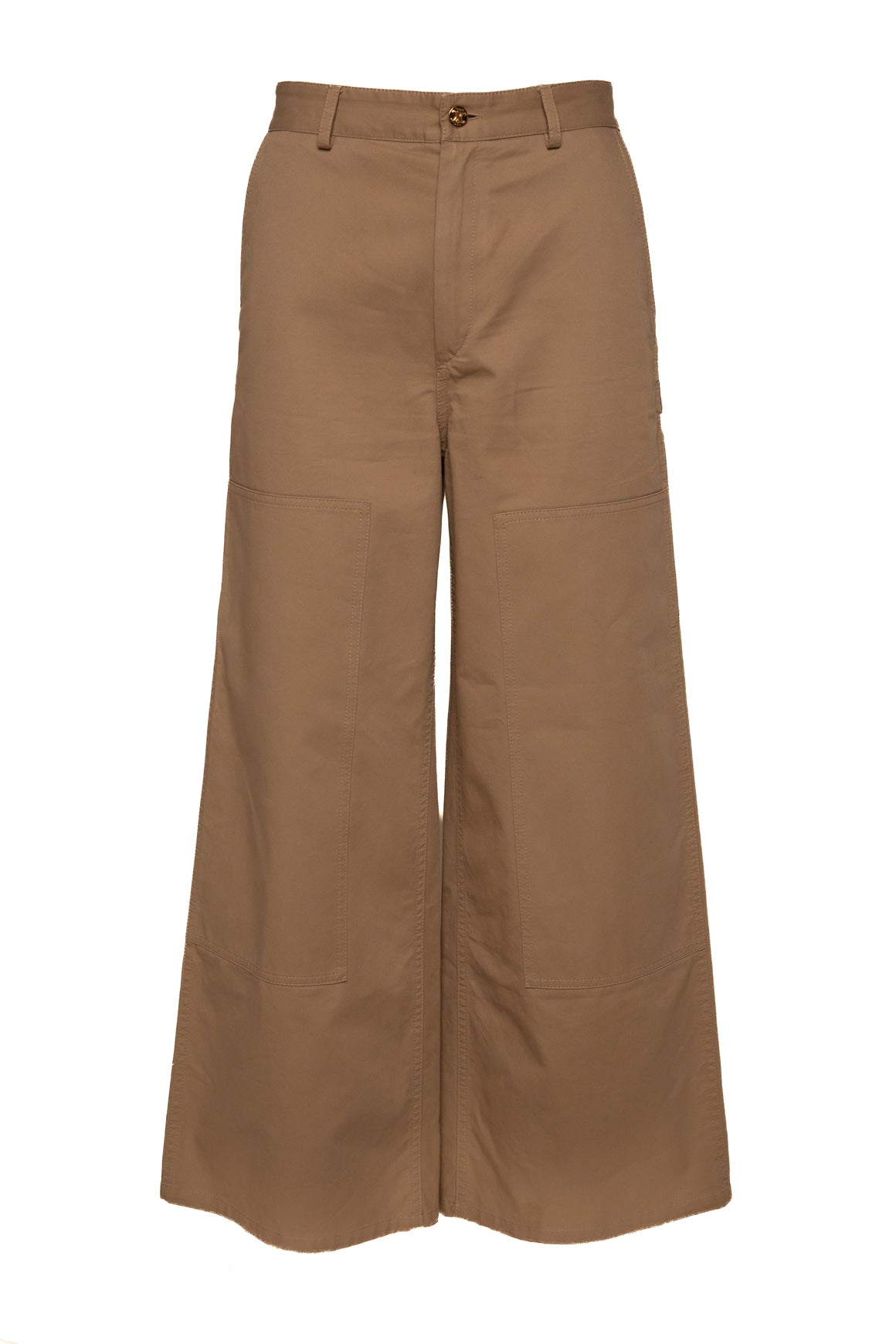 CELINE Kahki Wide Leg Carpenter Pants (Sz. 38/6)