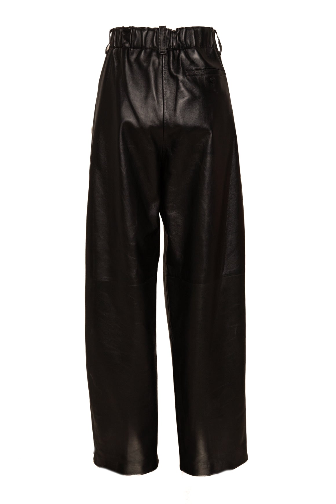 GIVENCHY Black Leather Vest & Trousers (Sz. 42/40)