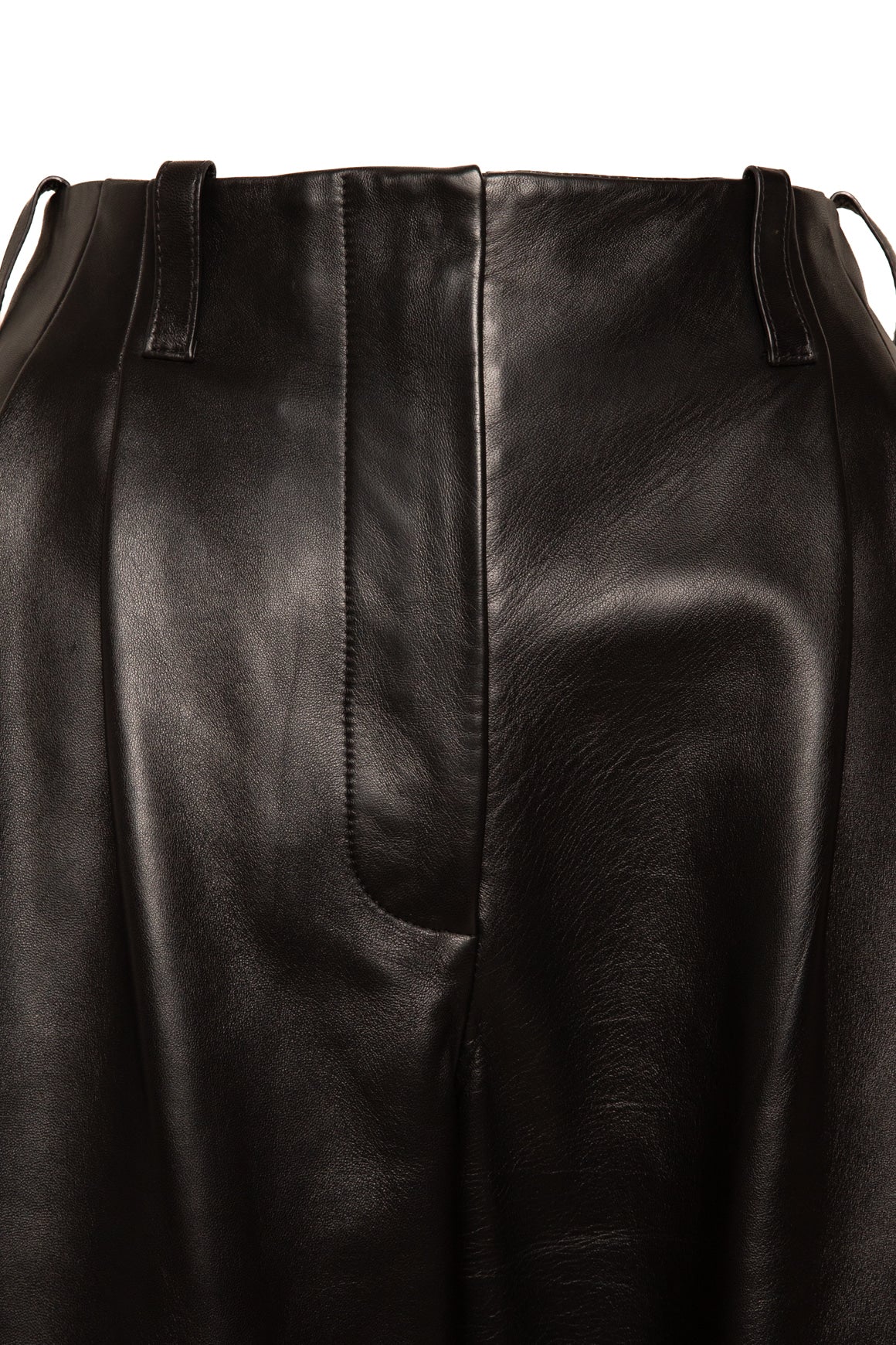 GIVENCHY Black Leather Vest & Trousers (Sz. 42/40)