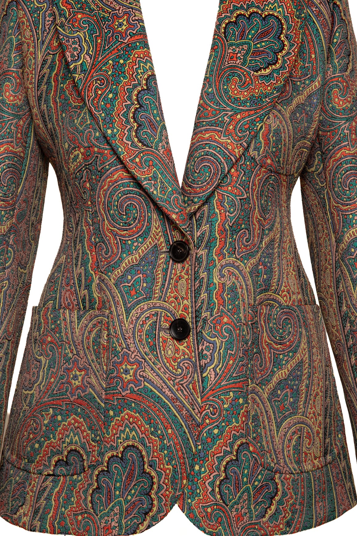 ETRO Paisley Jacquard Blazer & Flare Pant Suit (Sz. 4)