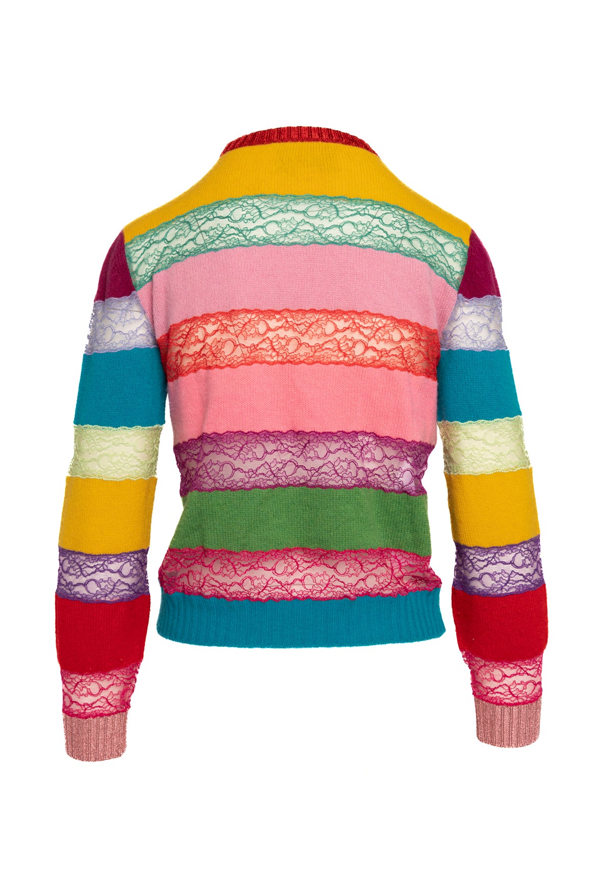 GUCCI Rainbow Stripe Cat Sweater (Sz. S)