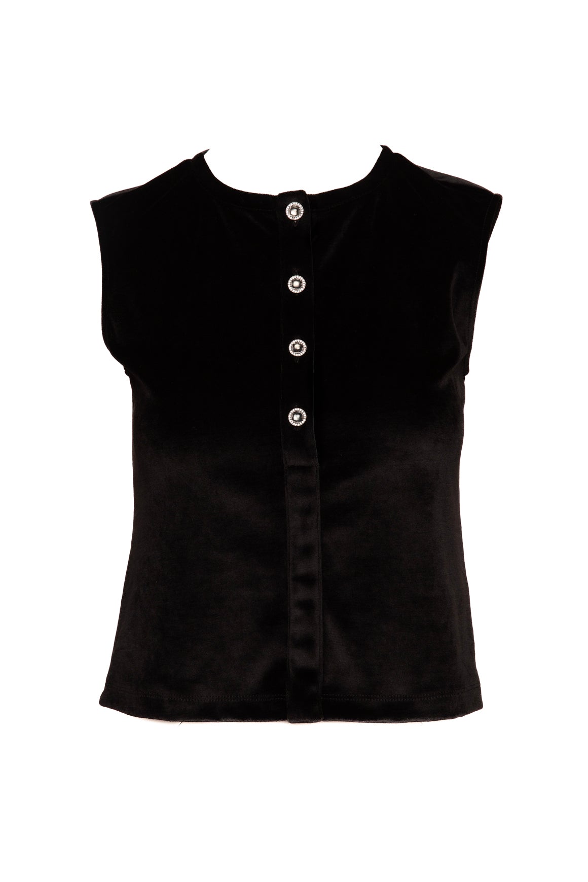 CHANEL Black Velvet Top (Sz. XS)