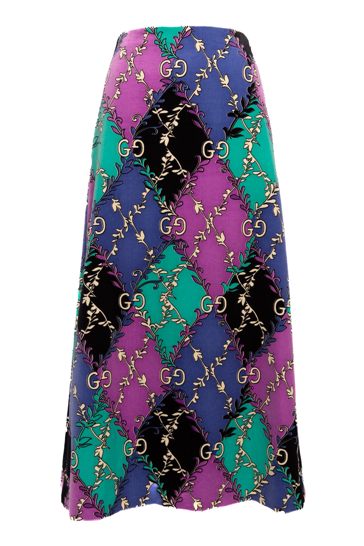 GUCCI Velvet GG Maxi Skirt (Sz. XS)