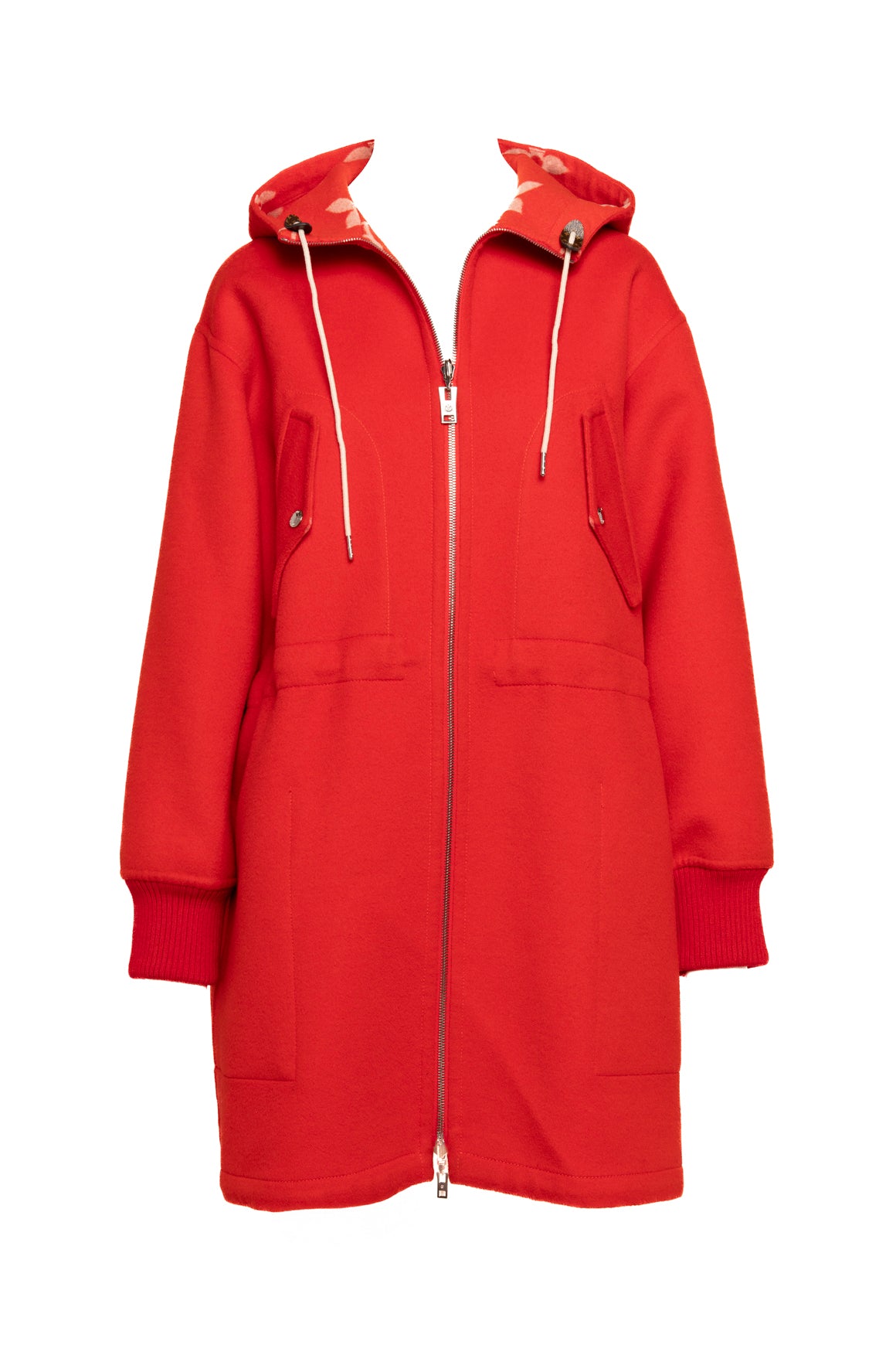 LOUIS VUITTON Monogram Wool and Silk Reversible Coat