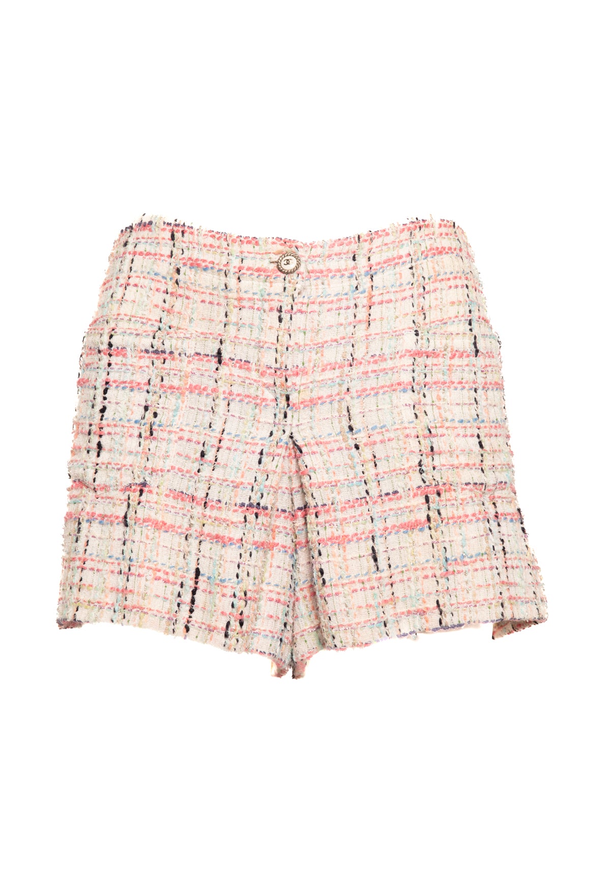 CHANEL Pink Tweed Shorts (Sz. XS)