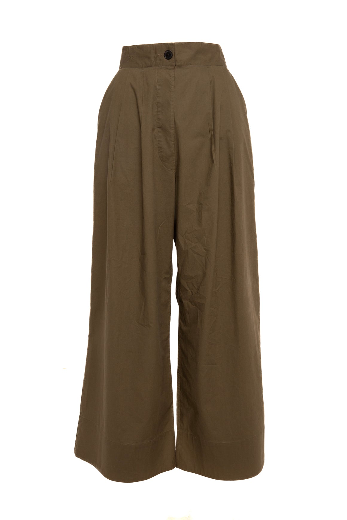 RACHEL COMEY Hunter Green Wide Leg Trousers (Sz. S)