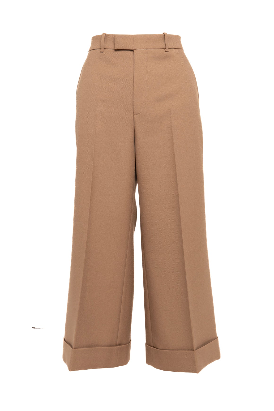 GUCCI Khaki Culotte Trousers (Sz. 6)