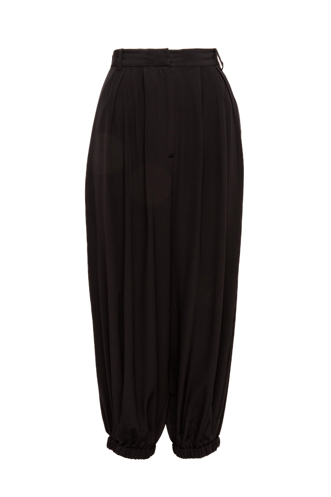 TIBI Black Silk Joggers (Sz. M)