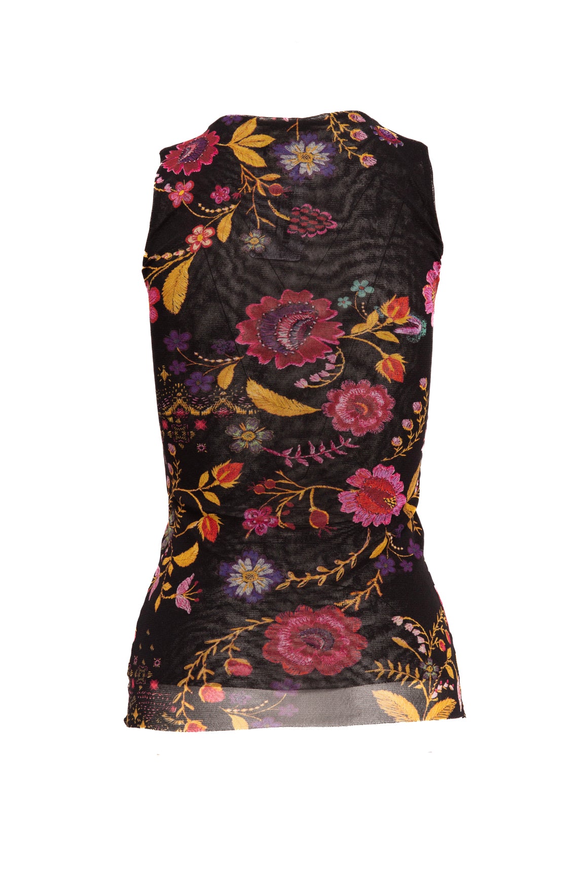 FUZZI Floral Mesh Top (Sz. XS)