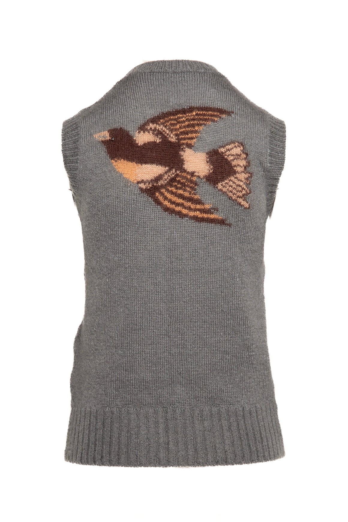 GUCCI Grey Geometric Vest Top (Sz. S)
