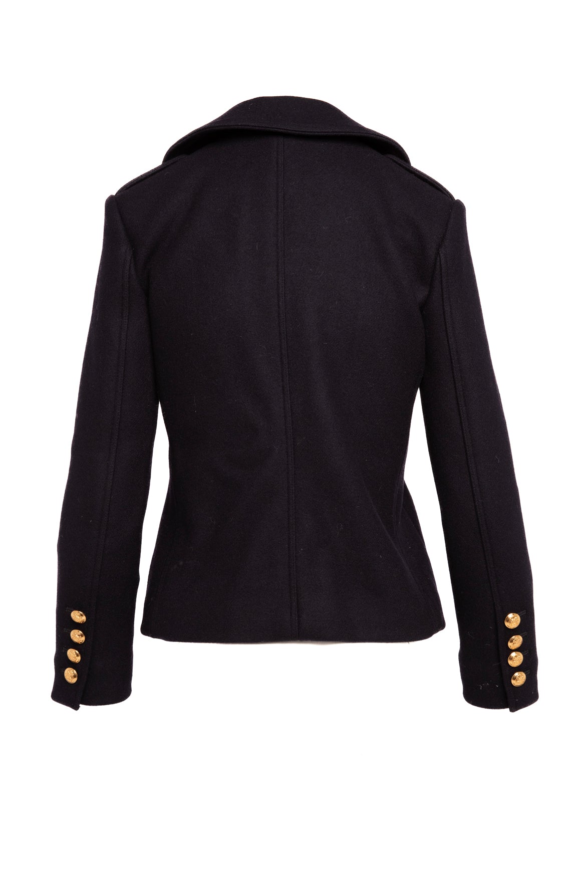 CELINE Navy Crop Coat (Sz. S)