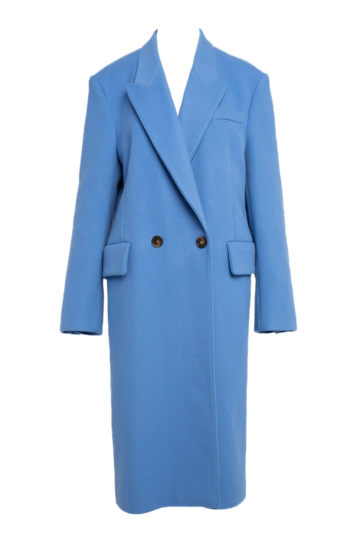 STELLA MCCARTNEY Blue Wool Coat (Sz. M)