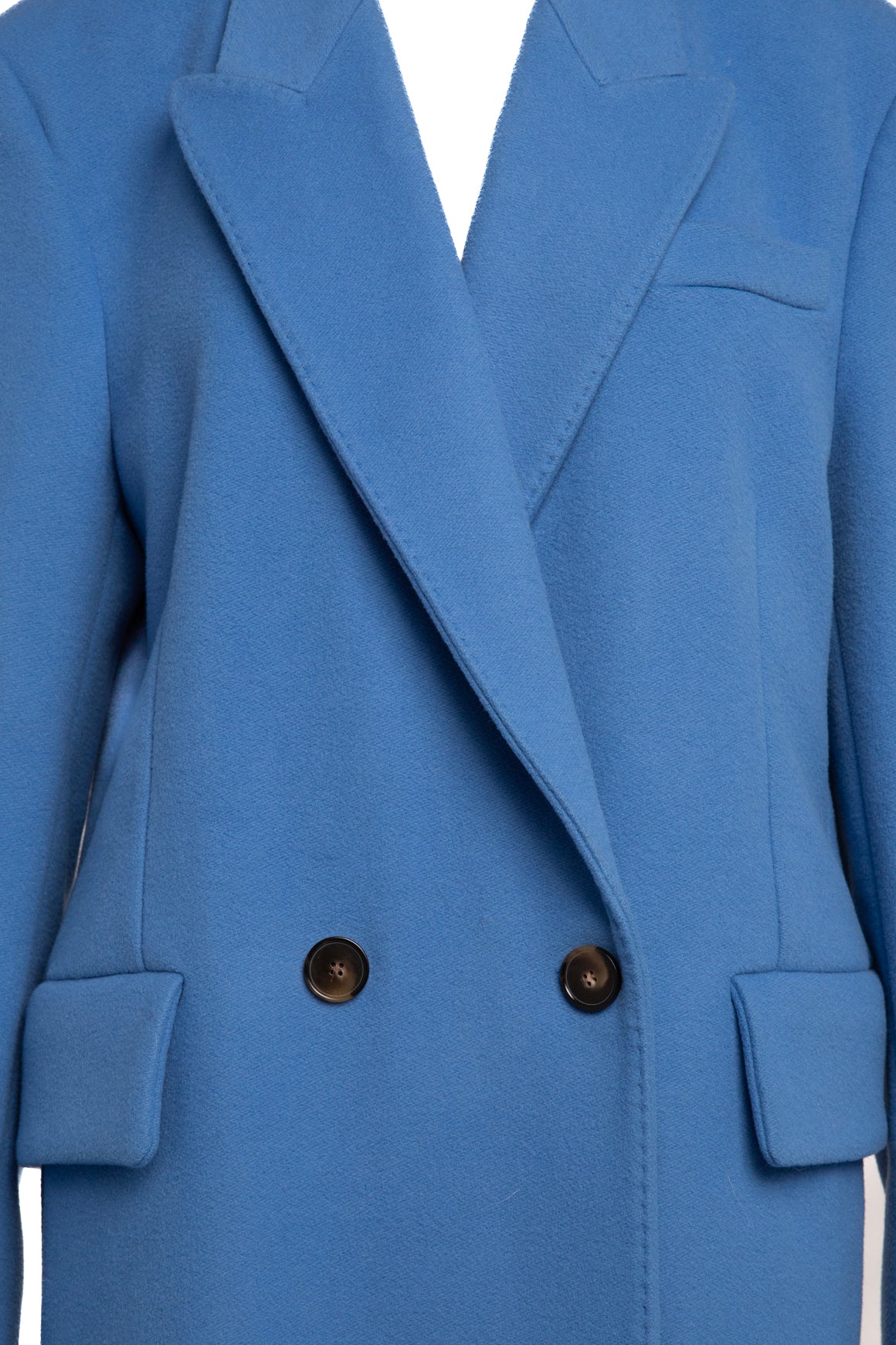 STELLA MCCARTNEY Blue Wool Coat (Sz. M)
