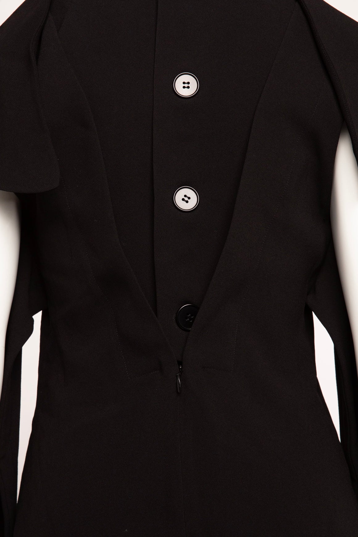 JWANDERSON Black Deconstructed LS Blouse (Sz. S)