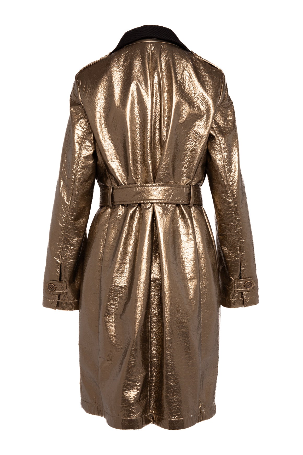 AKRIS Bronze/Black Belted Trench (Sz. M)