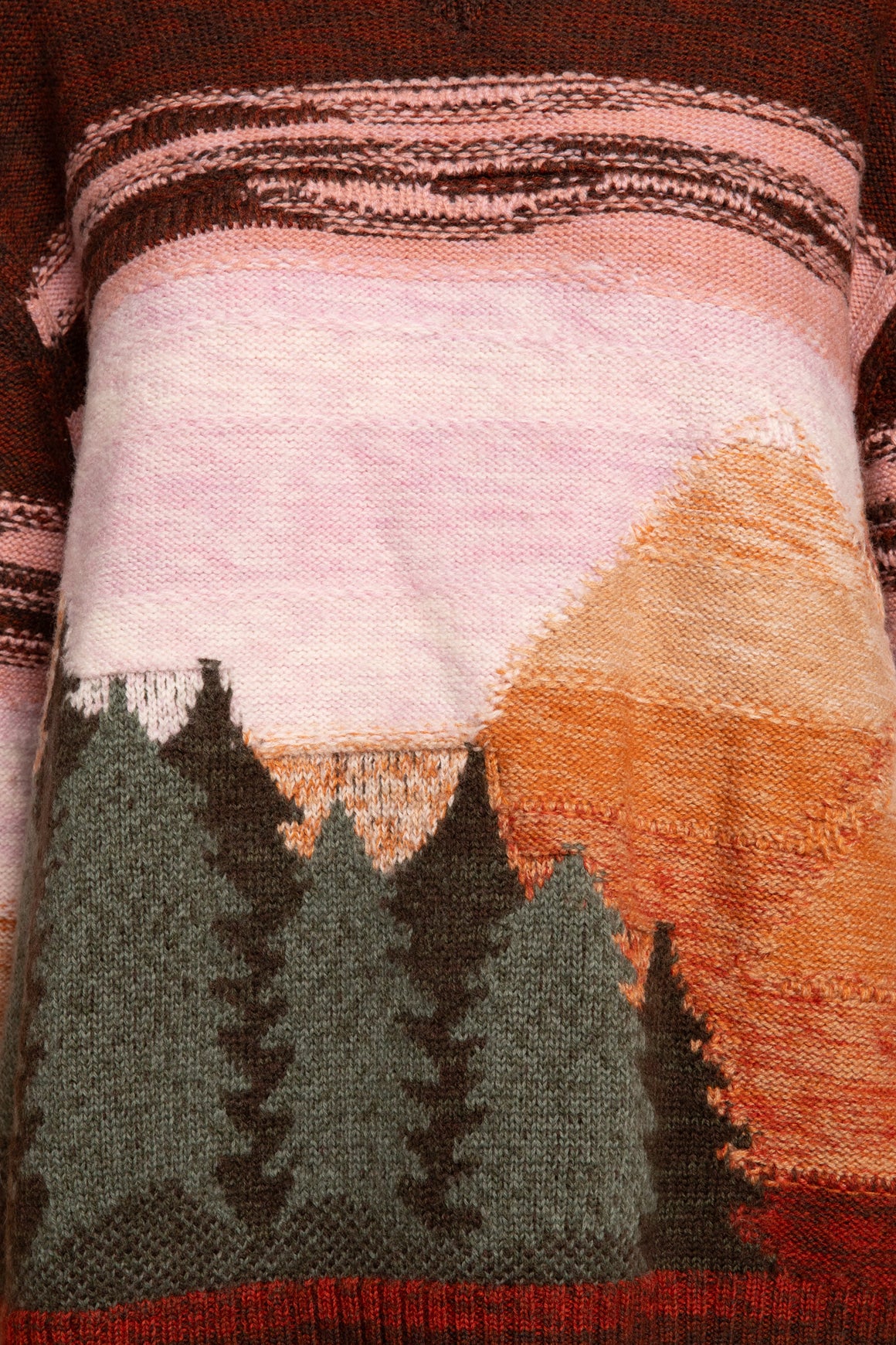 ACNE STUDIOS Maroon Mountain Wool Sweater (Sz. S)