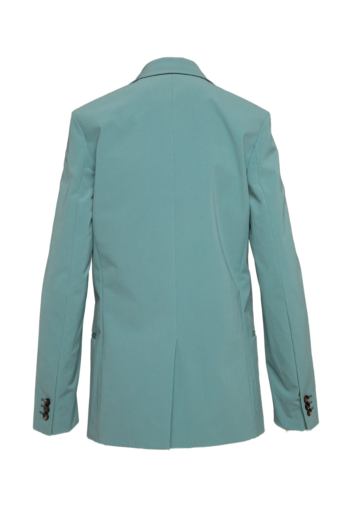 BOTTEGA VENETA Teal Nylon Canvas Blazer (Sz. 34/0)