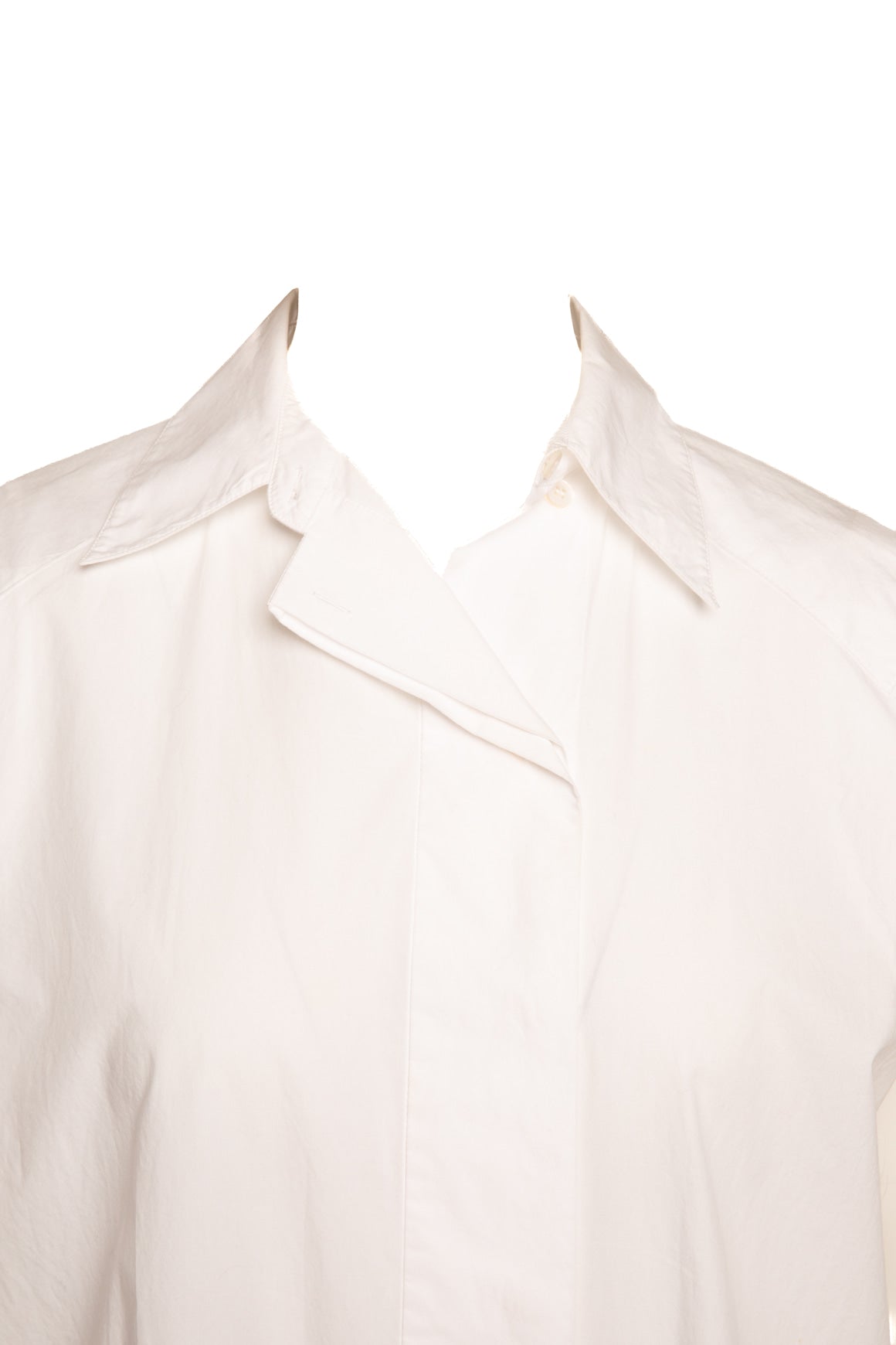 ACNE STUDIOS White Collared Sleeveless Blouse (Sz. 38/2)