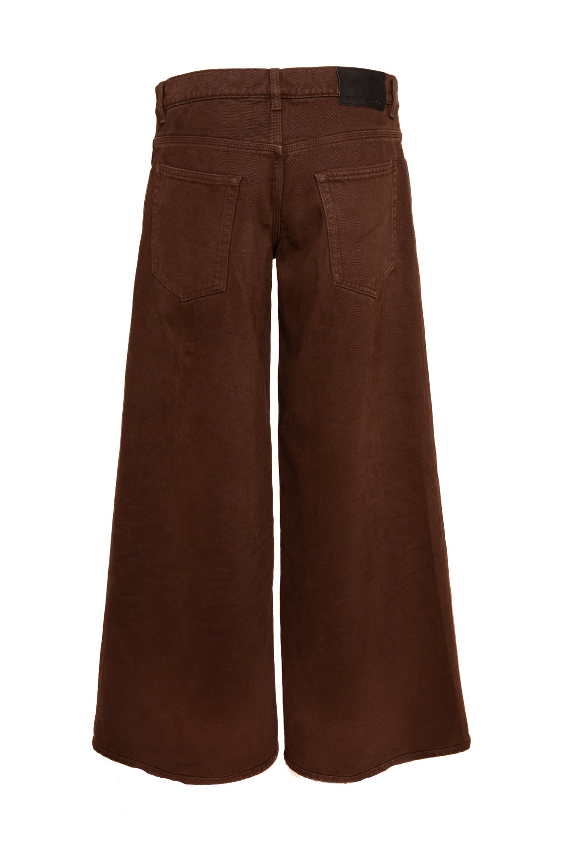 STELLA MCCARTNEY Brown Mid-Rise Wide Leg Jeans (Sz. 27)