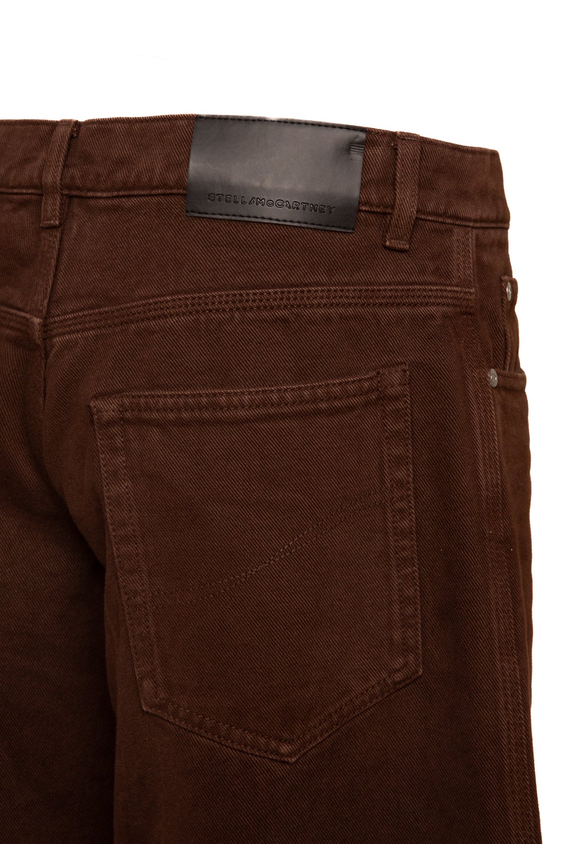 STELLA MCCARTNEY Brown Mid-Rise Wide Leg Jeans (Sz. 27)