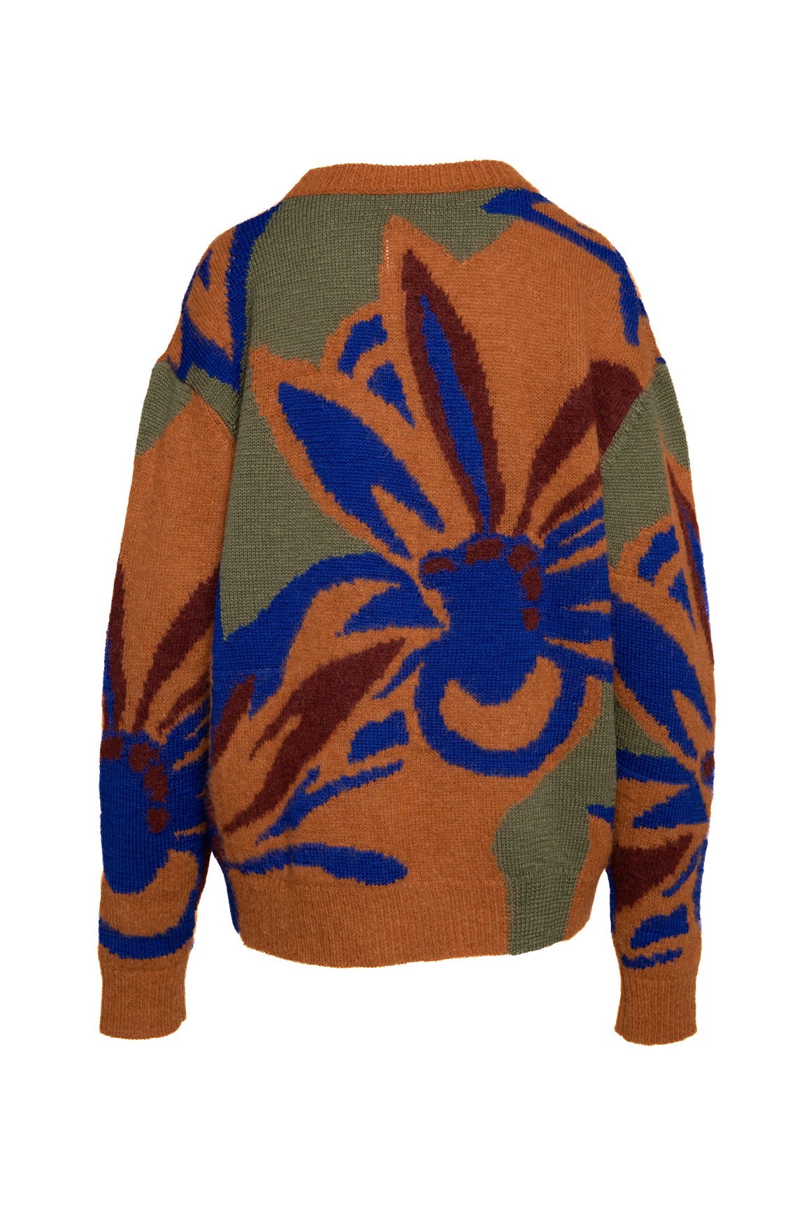 DRIES VAN NOTEN Printed Alpaca Sweater (Sz. S)