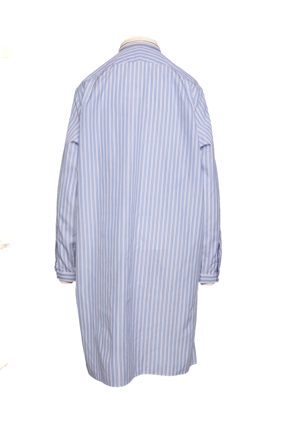 GUCCI Blue Pinstripe Shirt Dress (Sz. 42/6)