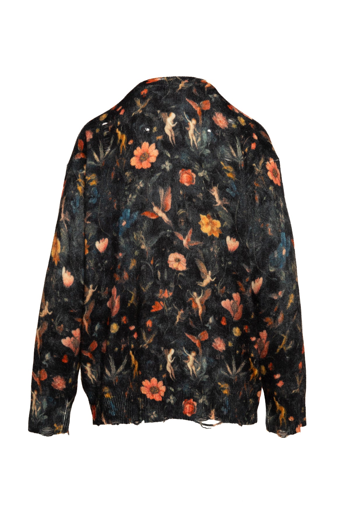 R13 Floral Printed Wool Cardigan (Sz. S)