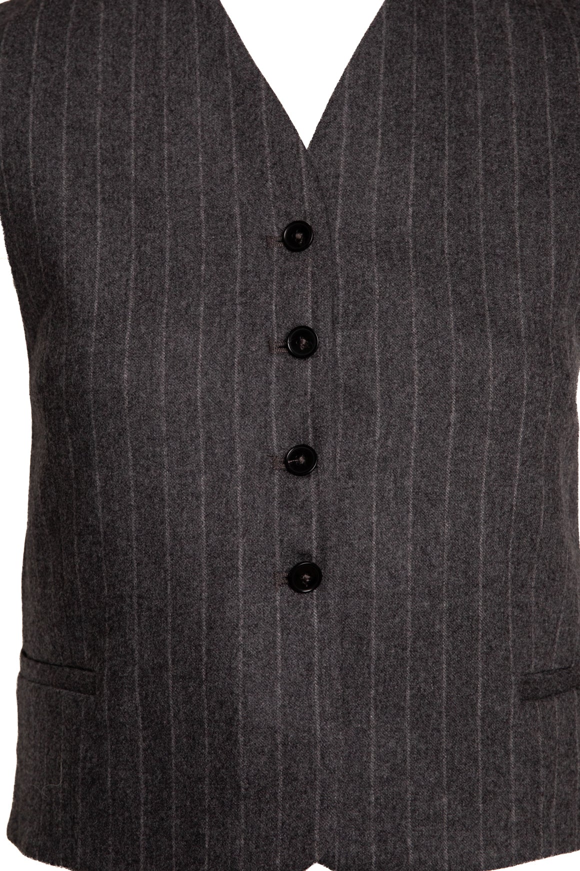 LOU LOU SUDIO Grey Pinstripe Wool Vest (Sz. XS)