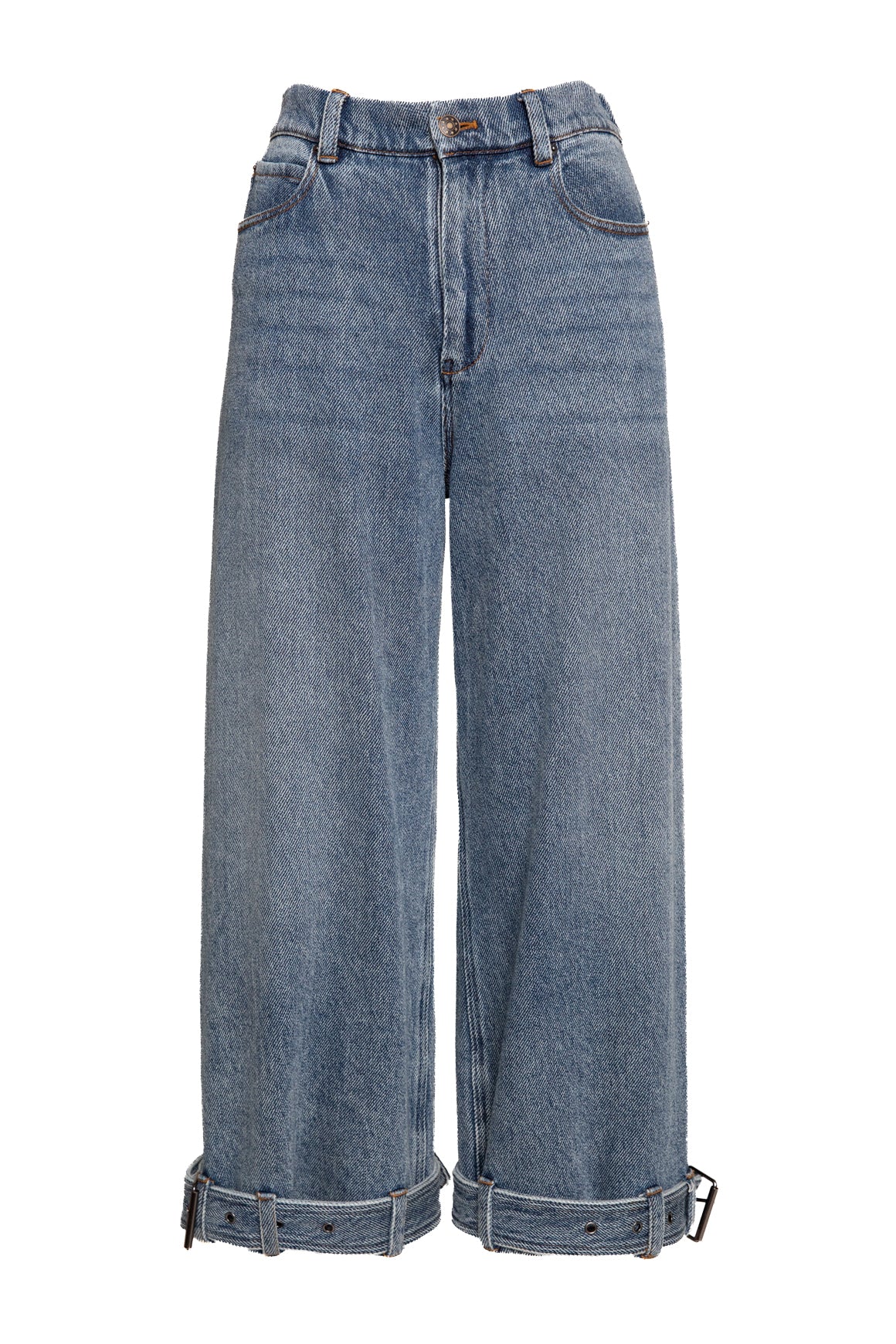 MELITTA BAUMEESTER Belted Hem Jeans (Sz. S)