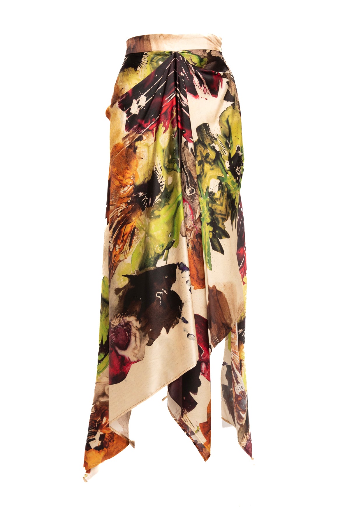 CO. Marble Printed Asymmetric Skirt (Sz.M)
