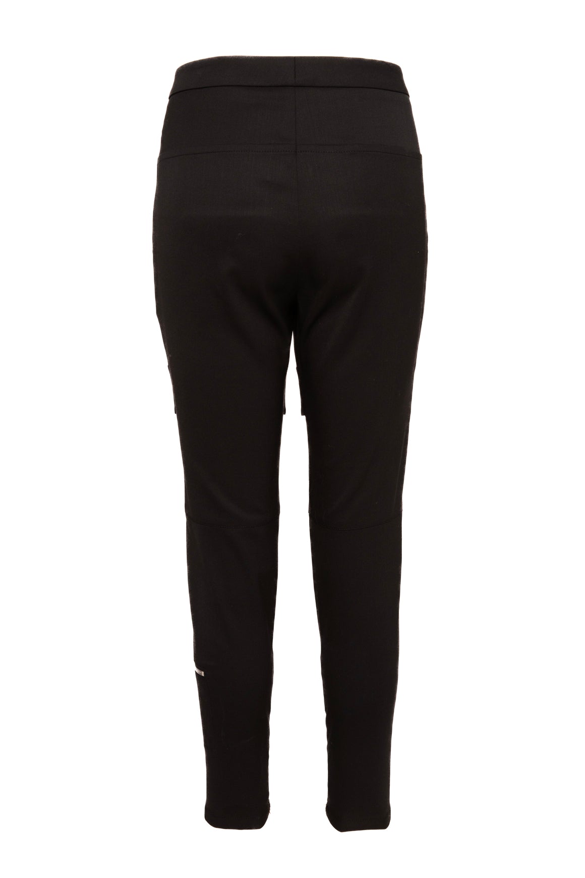 LOUIS VUITTON Black Zip Accent Tapered Pants (Sz.38)