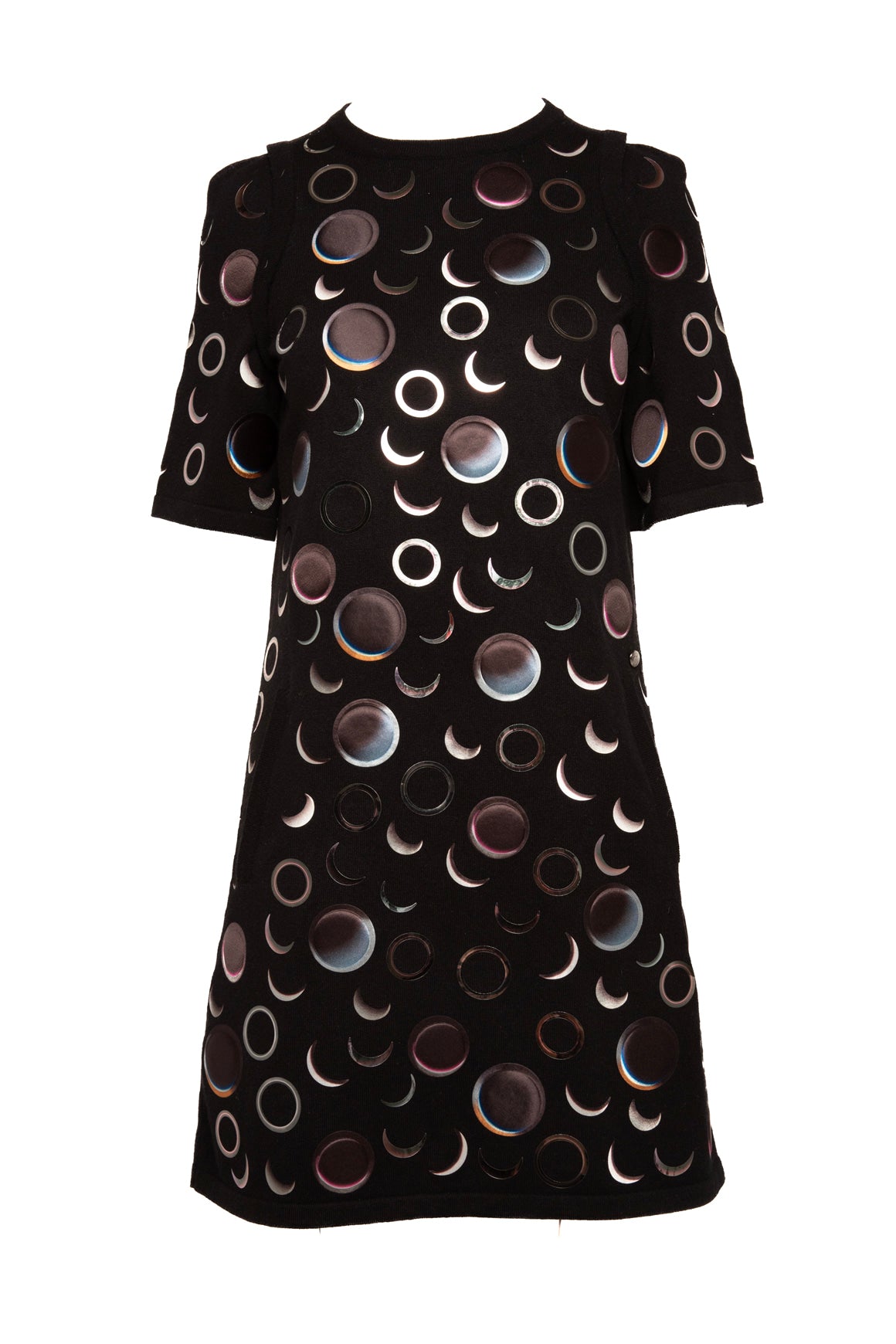 CHANEL Black Short Sleeve Moon Phase Dress (SZ. 6)
