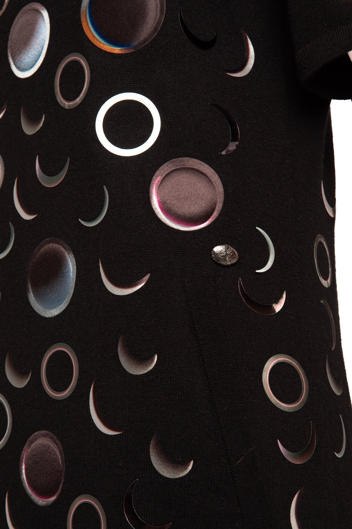 CHANEL Black Short Sleeve Moon Phase Dress (SZ. 6)