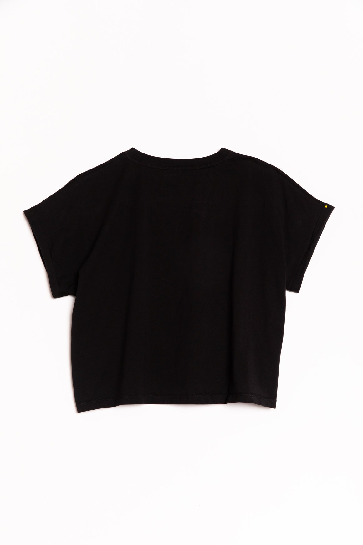 BALMAIN Black Cropped Logo T-Shirt