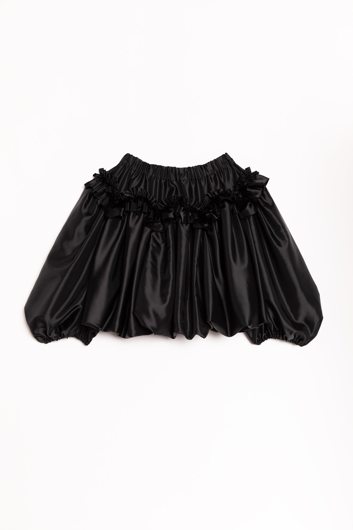 NOIR BY KEI NINOMIYA Black Ruffled Top