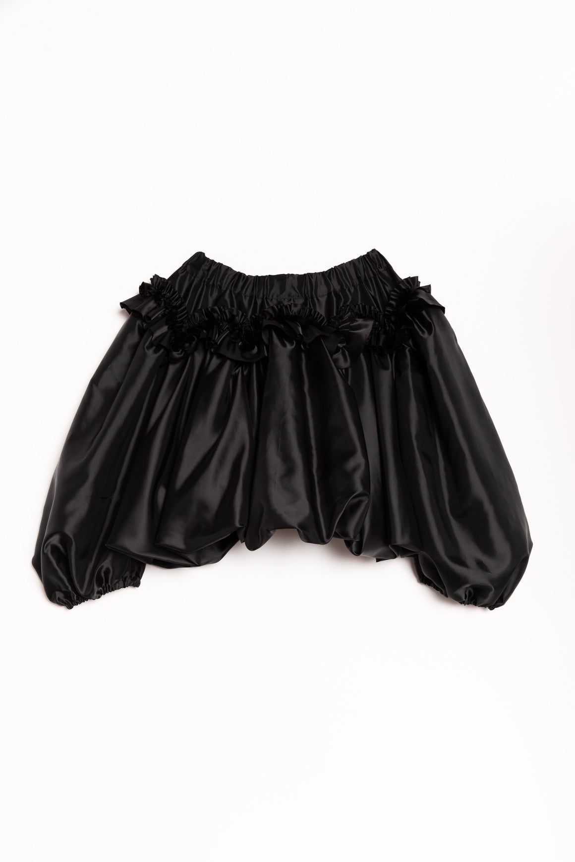 NOIR BY KEI NINOMIYA Black Ruffled Top